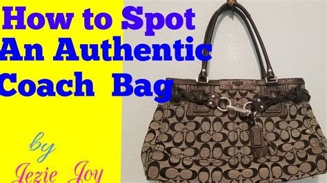 how to identify a real coach bag